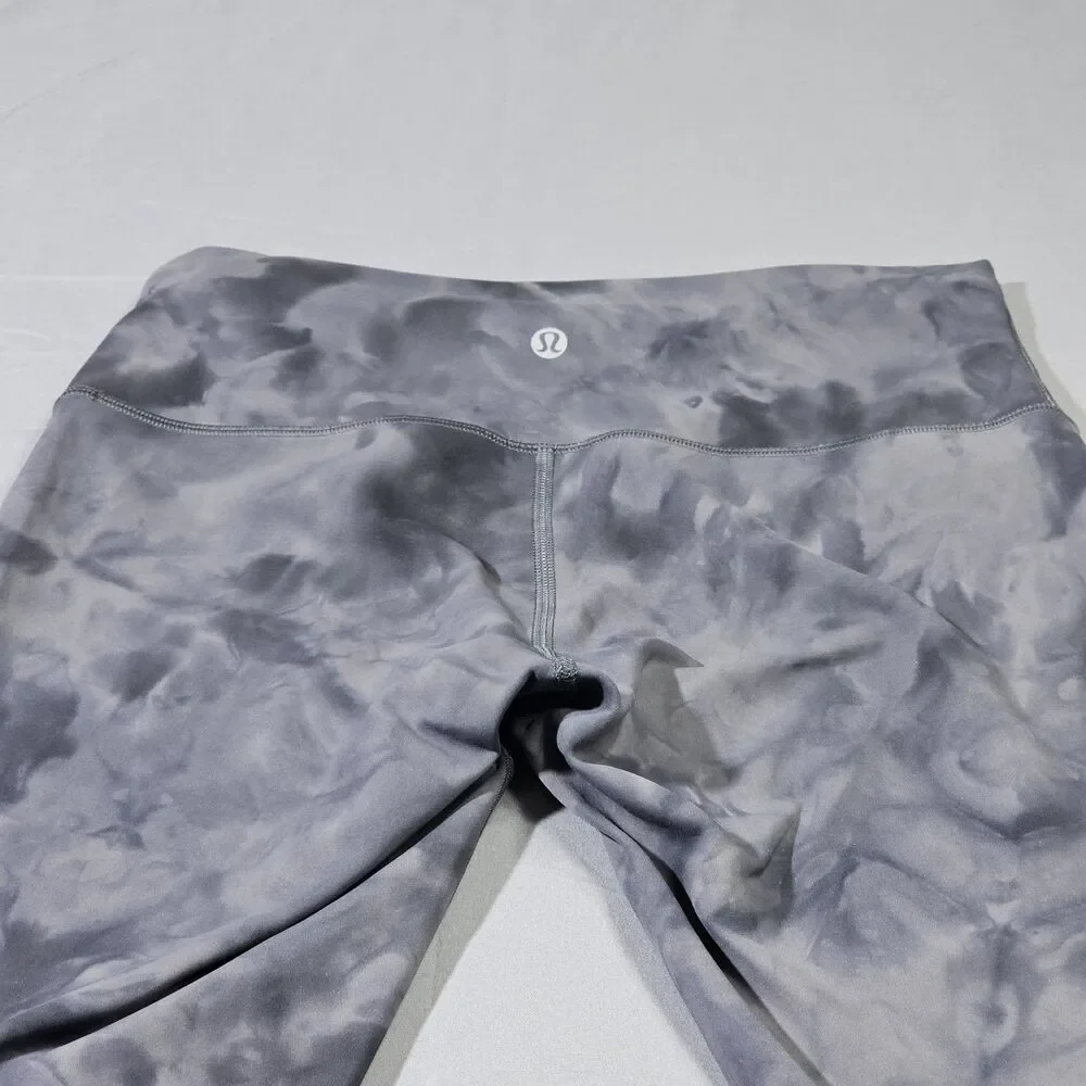 Lululemon Leggings Align High Rise Diamond Dye Pitch Grey Graphite Camo Size 4